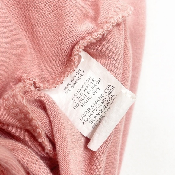Ambiance pink cinch front long sleeve top - Picture 4 of 5